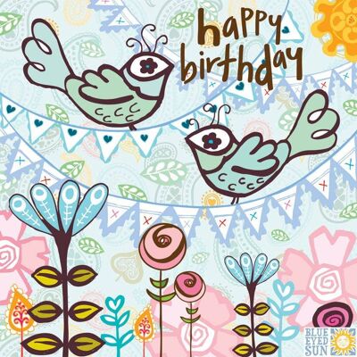 Birthday Birds & Bunting - Marimba