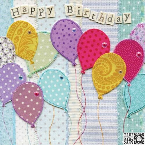 Happy Birthday Balloons - Fabricadabra