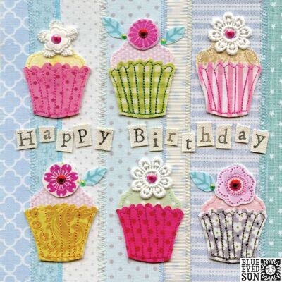 Alles Gute zum Geburtstag Cupcakes - Fabricadabra
