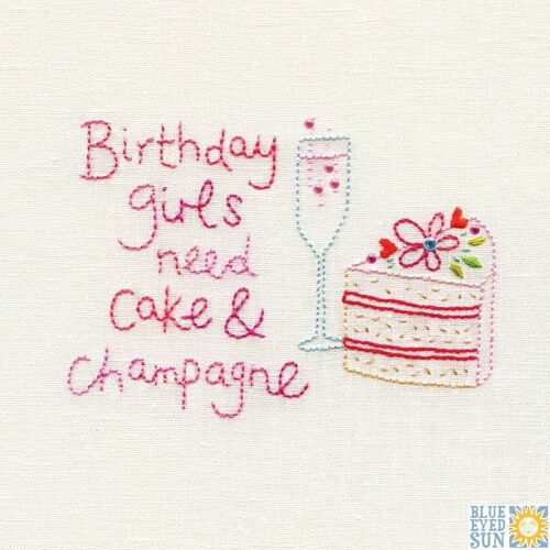 Birthday Cake & Champagne - Pincushion