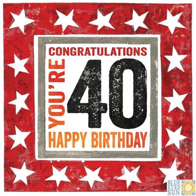 40 cumpleaños - en el marco