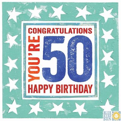 50 cumpleaños - en el marco
