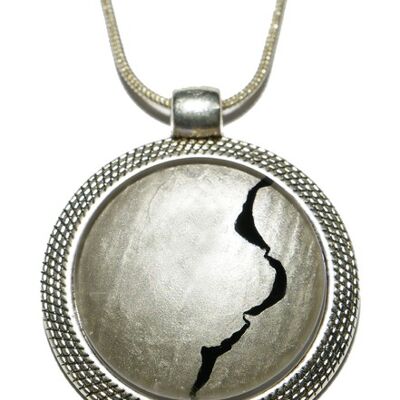 Collar bohemio plata~cobre