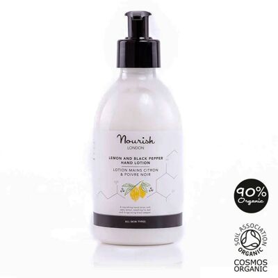 Nourish London Lemon and Black Pepper Hand Lotion 300ML