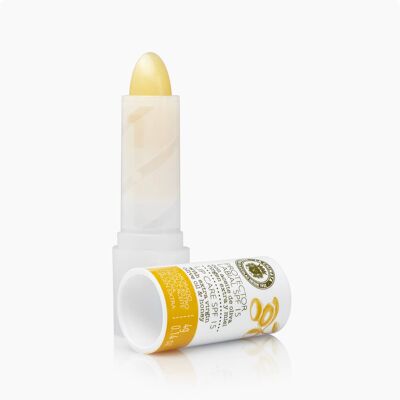 Protecteur pour les lèvres SPF15 à l'huile d'olive extra vierge et au miel