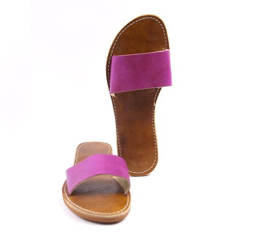 Hot Pink leather Sandal