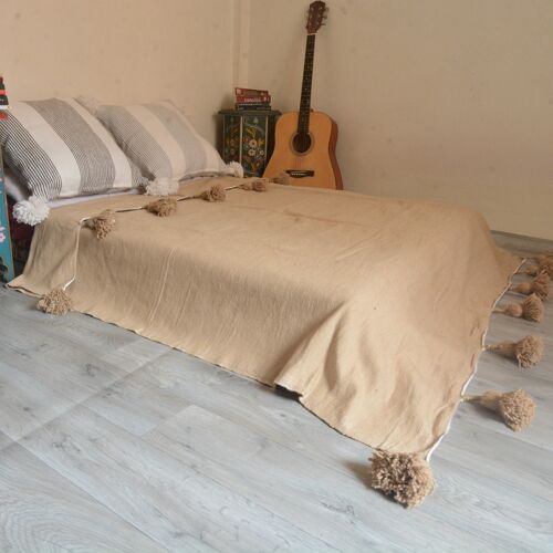Moroccan blanket Sourdough Tassels bed spread