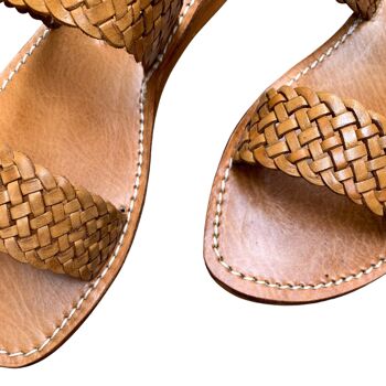Sandales marocaines en cuir, Chaussures d'été 100% FAIT MAIN 4