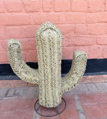 DÉCOR DE CACTUS EN ROTIN Cactus marocain tissé à la main, fait à la main 4