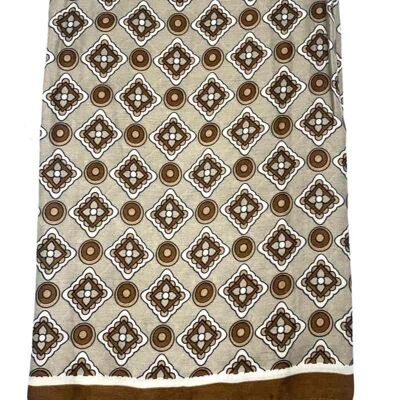 Foulard brillant beige