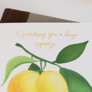 Carte de vœux au citron "Je t'envoie une énorme pression" 4