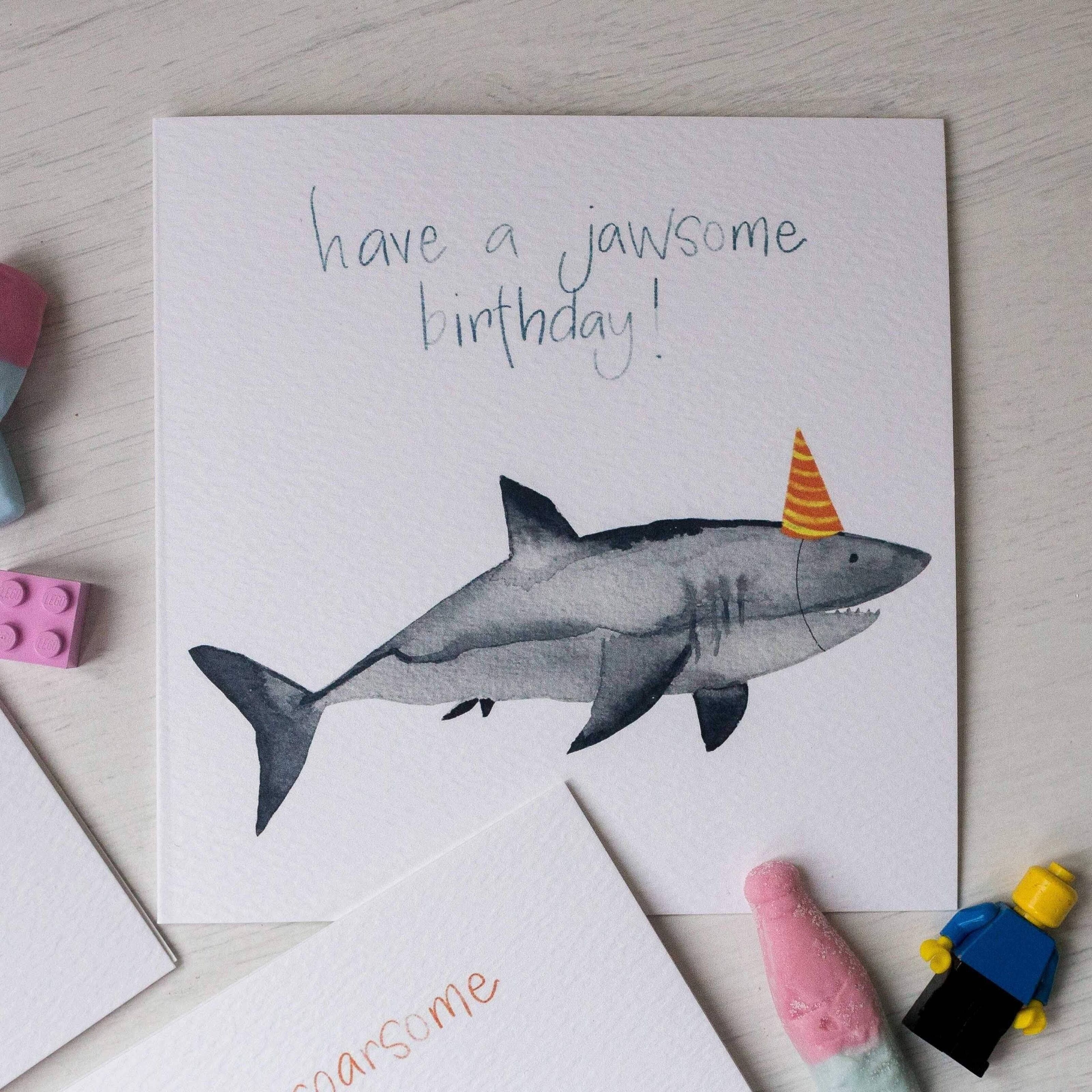 Kaufen Sie Hai-Geburtstagskarte zu Großhandelspreisen