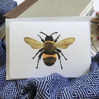 Carte de Voeux - abeille aquarelle 2
