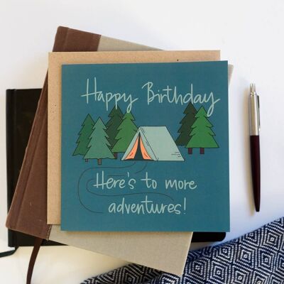 Mehr Abenteuer Geburtstagskarte