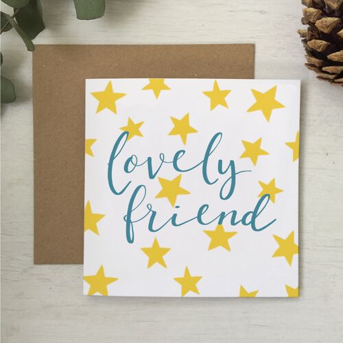 Lovely friend square card