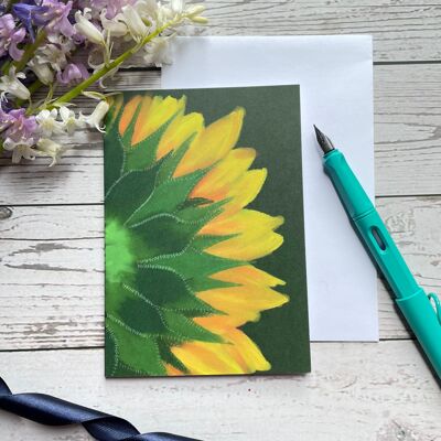 Sonnenblumen-Grußkarte