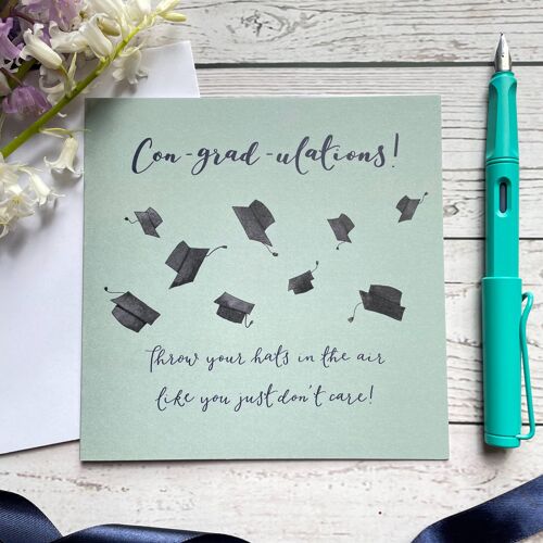 Graduation card - con-grad-ulations