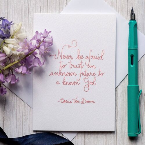 Corrie Ten Boom quote greeting card