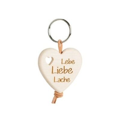 Heart - Keychain Live, Love, Laugh