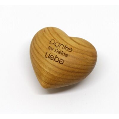 Corazón de madera 'Gracias por tu amor'