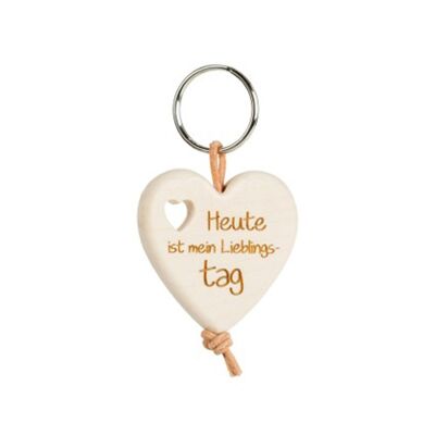 Heart - keychain Today is my favorite day