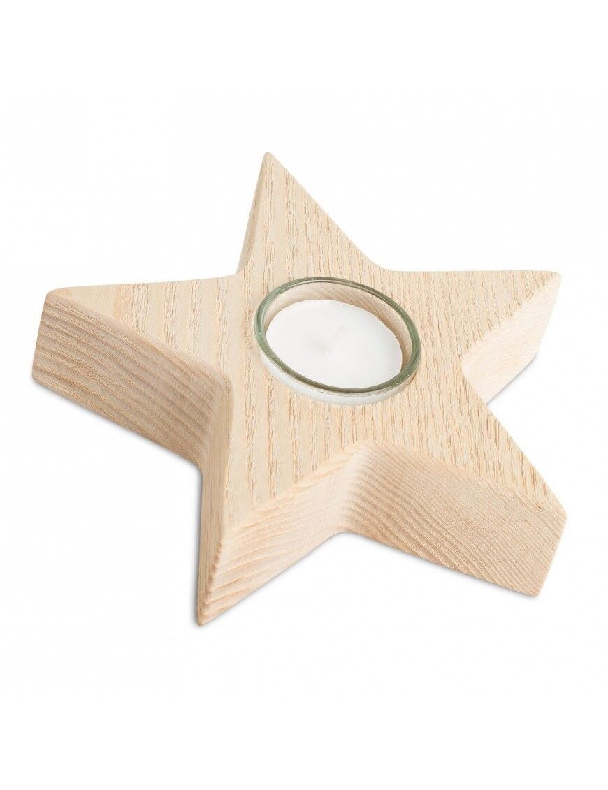 Sternleuchter Eichenholz