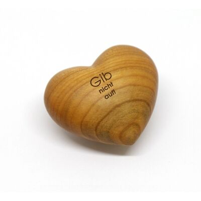 Wooden heart 'Don't give up!'