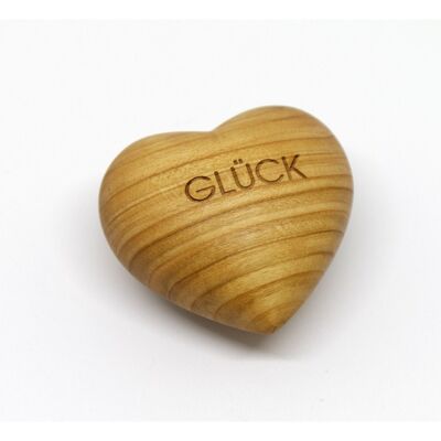wooden heart 'happiness'