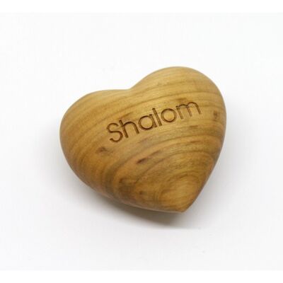 wooden heart 'Shalom'
