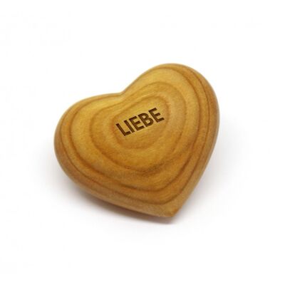 corazón de madera 'amor'