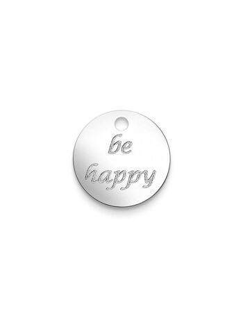 Bracelet avec pendentif 'be happy' 2