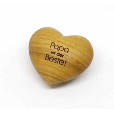 Wooden heart 'Dad is the best!'