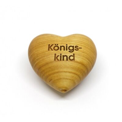 wooden heart 'king's child'