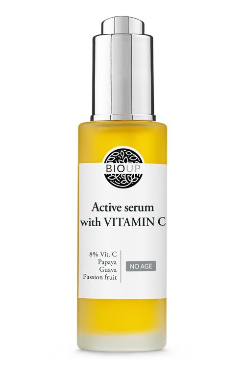 Active serum with Vitamin C 8% NO AGE, smoothing face serum, 30ml