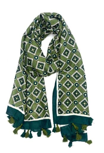 foulard brillant vert. 2
