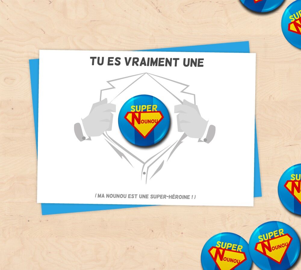 Abzeichenkarte "Super Nanny".