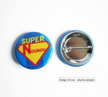 Carte-badge "Super nounou" 2