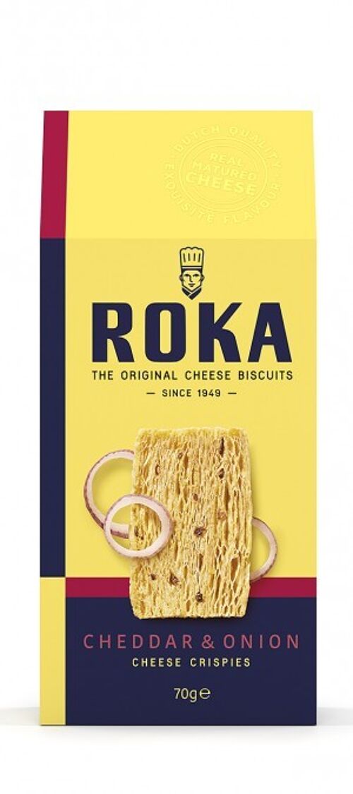 ROKA Cheese Crispies Cheddar Cheese with Onion 70g