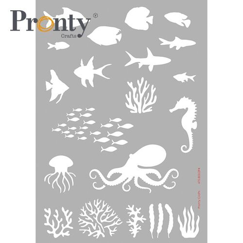 Pronty Crafts Stencil Sea Objects A4