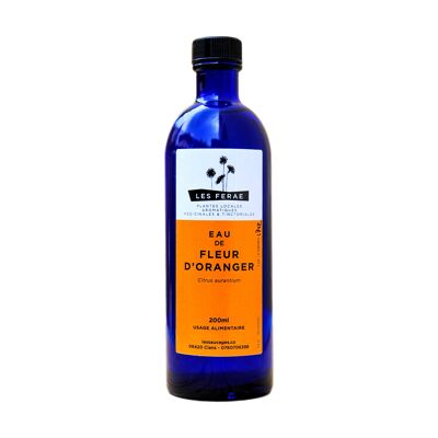 Orange blossom water from Cap d'Ail - Grasse blue glass 200ml