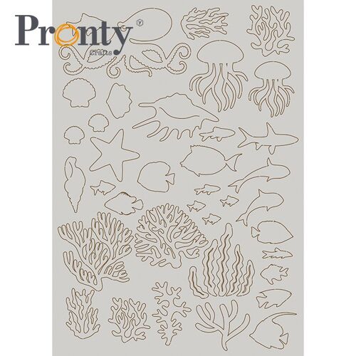 Pronty Crafts Chipboard Sea Objects A4