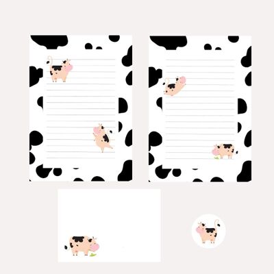 Stationery Cow A5