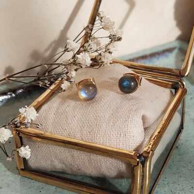 Pendientes Lou labradorita