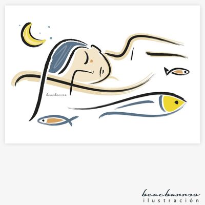 Ilustración "Y por las noches…soñaba con el Mar"