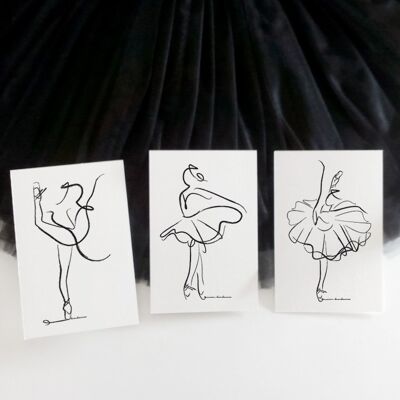 Set trío de bailarinas