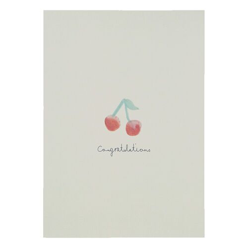 Greeting card - cherry