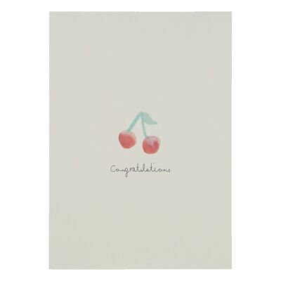Tarjeta de felicitación - cereza