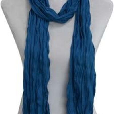Kleine Jersey-Stof Sjaal - Speciaal blauw (Smal - S)