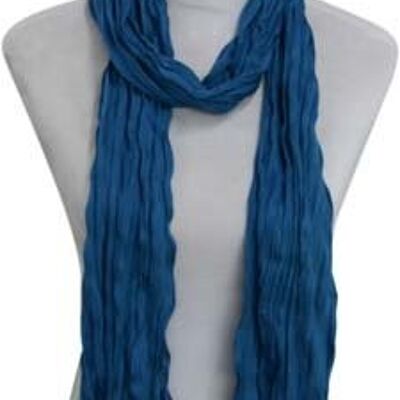 Kleine Jersey-Stof Sjaal - Speciaal blauw (Smal - S)