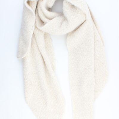 Sjaal “Bexney” off white melange